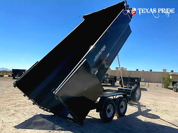 2025 Texas Pride 7x16x4 14k Bumper Pull Dump Trailer