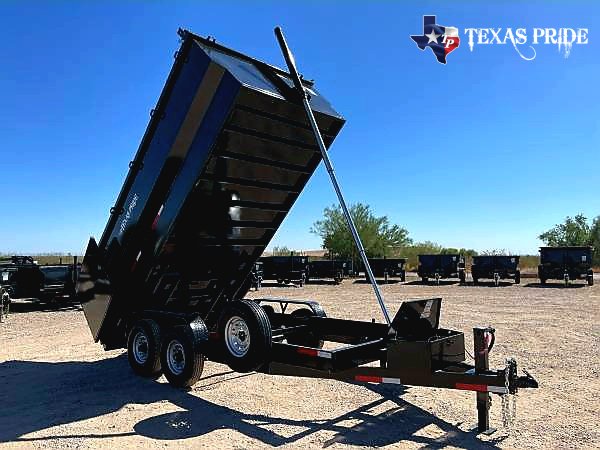 2025 Texas Pride 7x16x4 14k Bumper Pull Dump Trailer