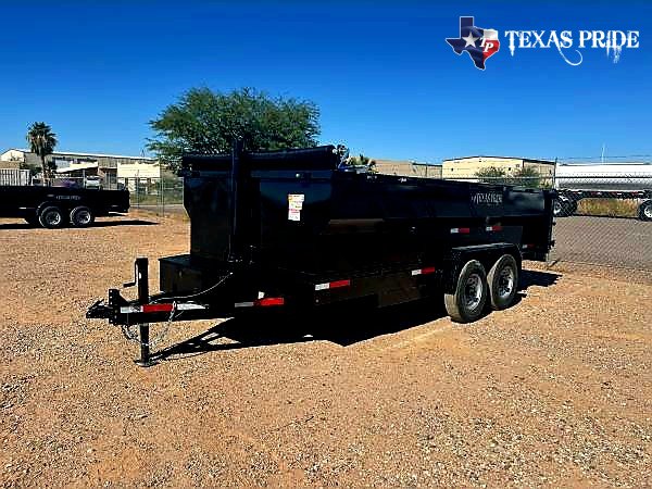 2025 Texas Pride 7x16x4 14k Bumper Pull Dump Trailer