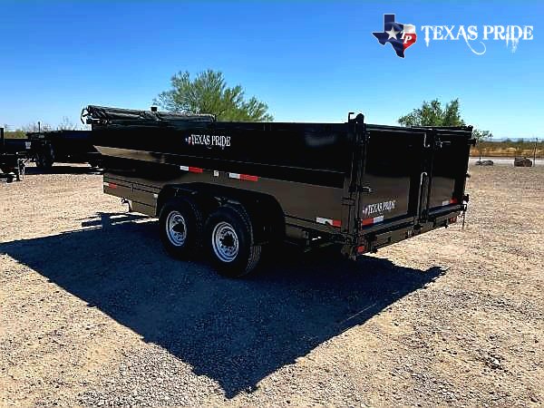 2025 Texas Pride 7x16x4 14k Bumper Pull Dump Trailer