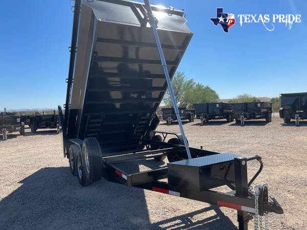 2026 Texas Pride 7x14x4 14k Bumper Pull Dump Trailer