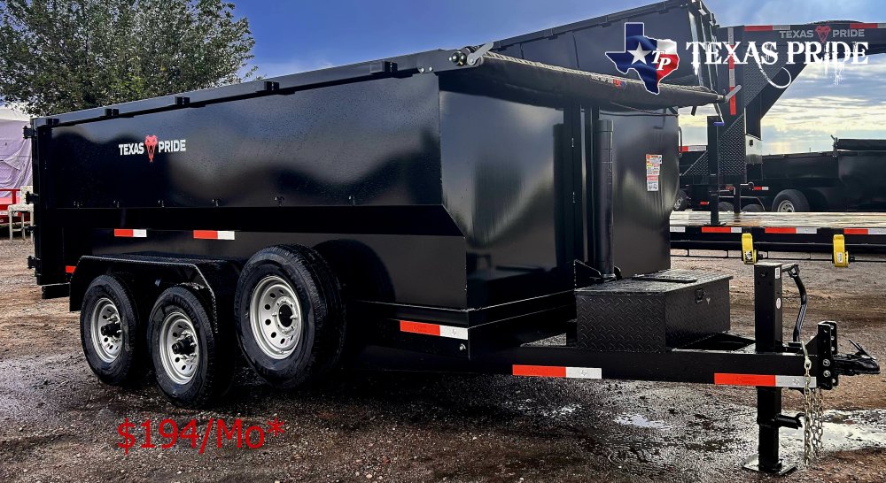 2026 Texas Pride 7x14x4 14k Bumper Pull Dump Trailer