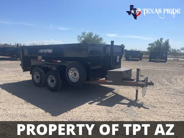 2024 7x12x3 14K GVWR BP TEXAS PRIDE DUMP TRAILER