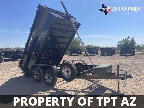 2024 7x12x3 14K GVWR BP TEXAS PRIDE DUMP TRAILER