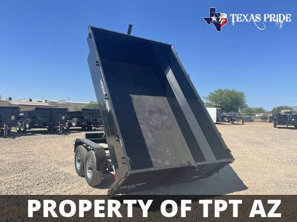 2024 7x12x3 14K GVWR BP TEXAS PRIDE DUMP TRAILER