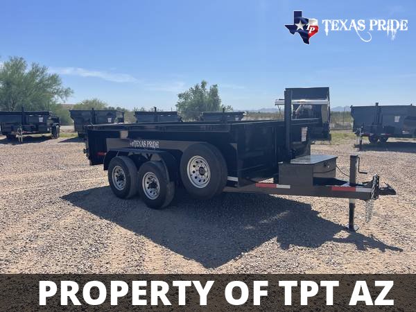 2024 7x12x3 14K GVWR BP TEXAS PRIDE DUMP TRAILER