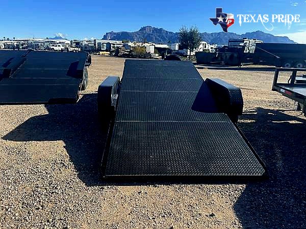 2025 Texas Pride 7x21 14k FlatBed Tilt Equipment/Car Hauler