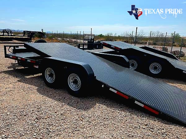 2025 Texas Pride 7x21 14k FlatBed Tilt Equipment/Car Hauler