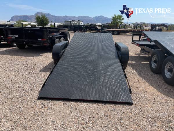 2025 Texas Pride 7x21 14k FlatBed Tilt Equipment/Car Hauler