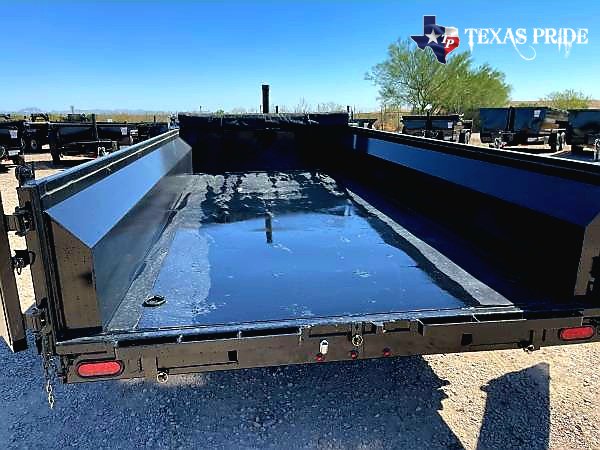 2025 Texas Pride 7x16x2 16k Bumper Pull Dump Trailer