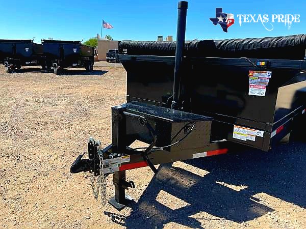 2025 Texas Pride 7x16x2 16k Bumper Pull Dump Trailer