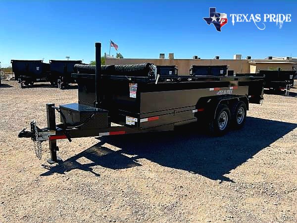 2025 Texas Pride 7x16x2 16k Bumper Pull Dump Trailer