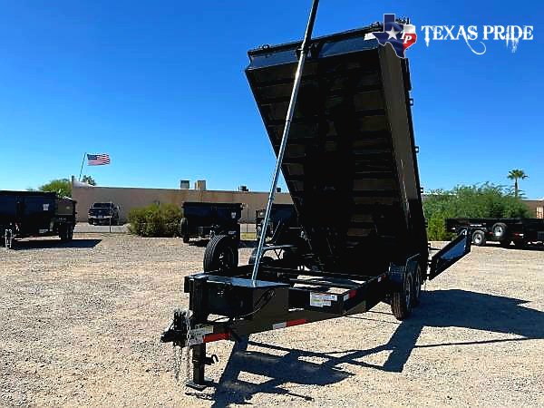 2025 Texas Pride 7x16x2 16k Bumper Pull Dump Trailer