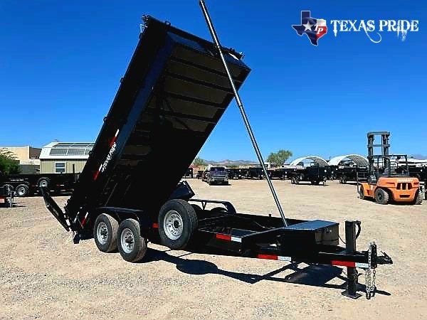 2025 Texas Pride 7x16x2 16k Bumper Pull Dump Trailer
