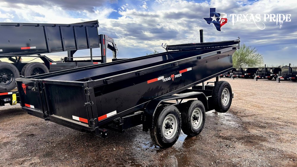 2026 Texas Pride 7x16x2 14K Bumper Pull Dump Trailer