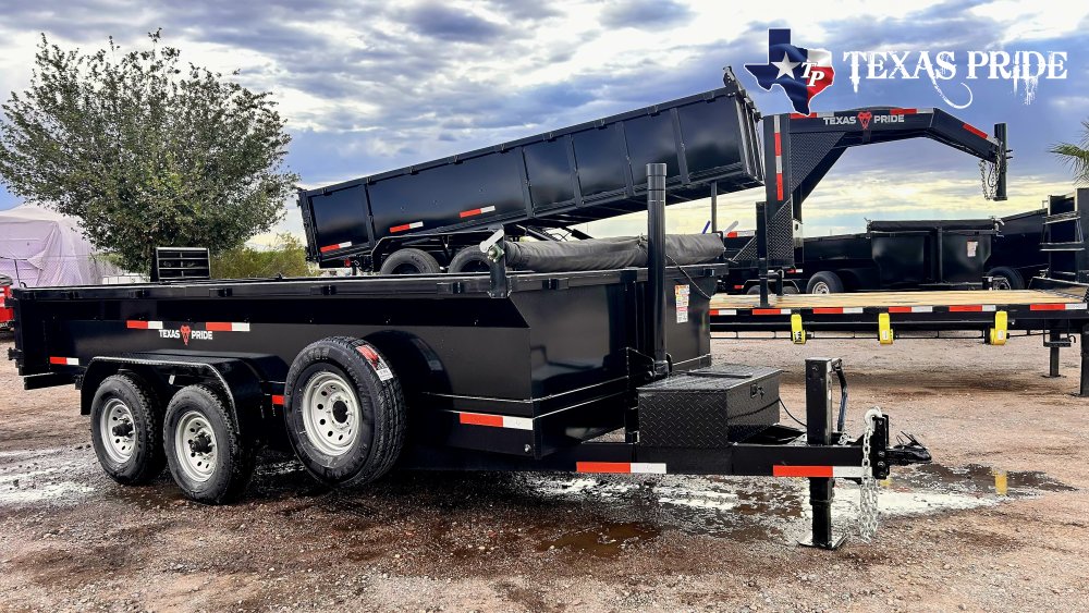 2026 Texas Pride 7x16x2 14K Bumper Pull Dump Trailer