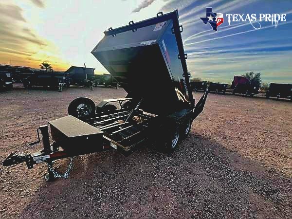 2026 Texas Pride 6x10x2 7k Bumper Pull Dump Trailer