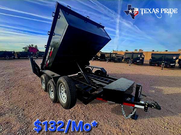 2026 Texas Pride 6x10x2 7k Bumper Pull Dump Trailer