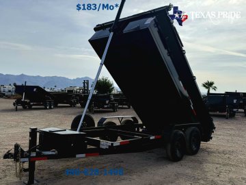 2026 Texas Pride 7X14X2 14K Bumper Pull Dump Trailer