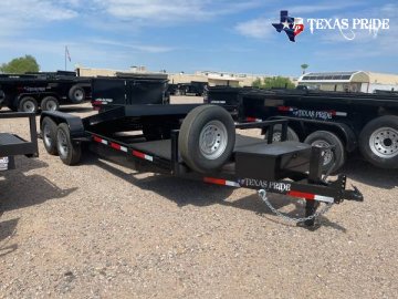 2025 Texas Pride 7x21 14k FlatBed Tilt Equipment/Car Hauler