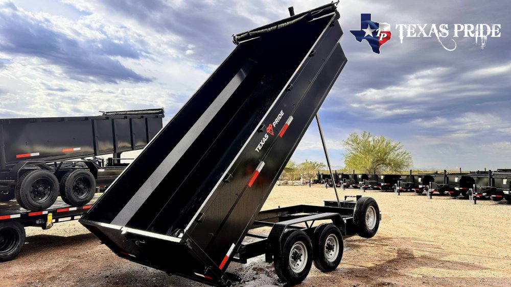 2026 Texas Pride 7x16x3 14k Bumper Pull Dump Trailer