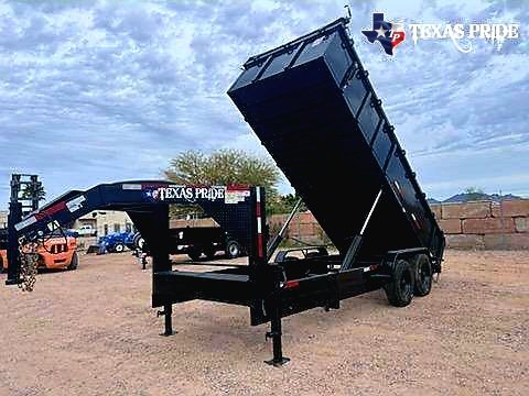 2025 Texas Pride 7x18x3 20k Gooseneck Dump Trailer