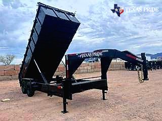 2025 Texas Pride 7x18x3 20k Gooseneck Dump Trailer