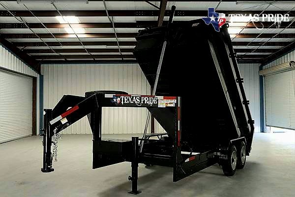 2025 Texas Pride 7x18x3 20k Gooseneck Dump Trailer