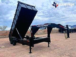 2025 Texas Pride 7x18x3 20k Gooseneck Dump Trailer