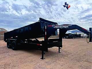 2025 Texas Pride 7x18x3 20k Gooseneck Dump Trailer