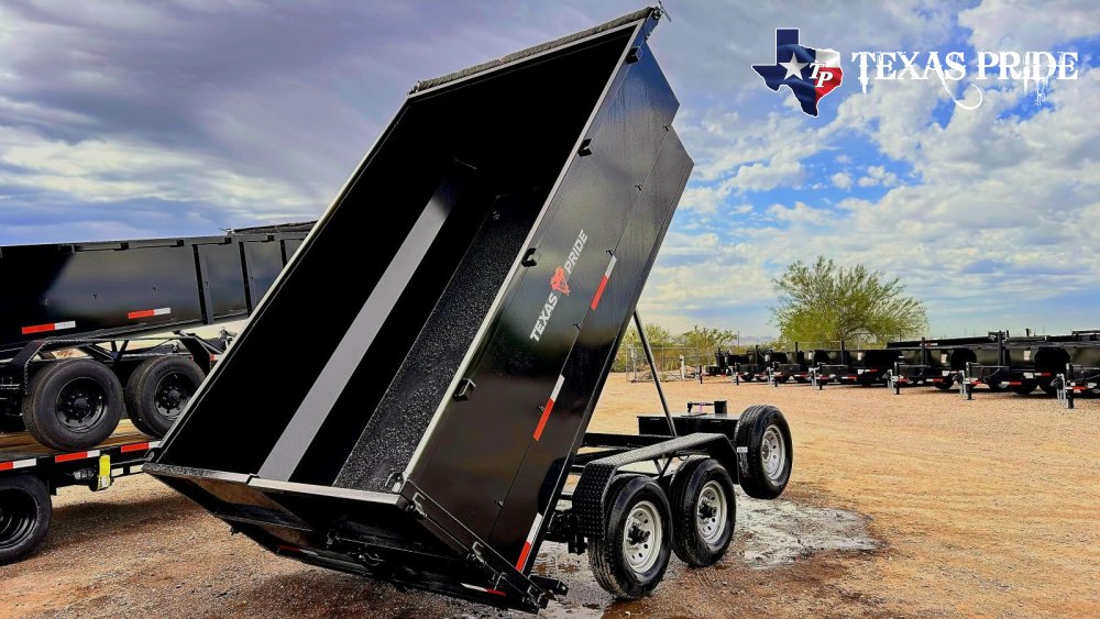 2026 Texas Pride 7X12X4 14k Bumper Pull Dump Trailer