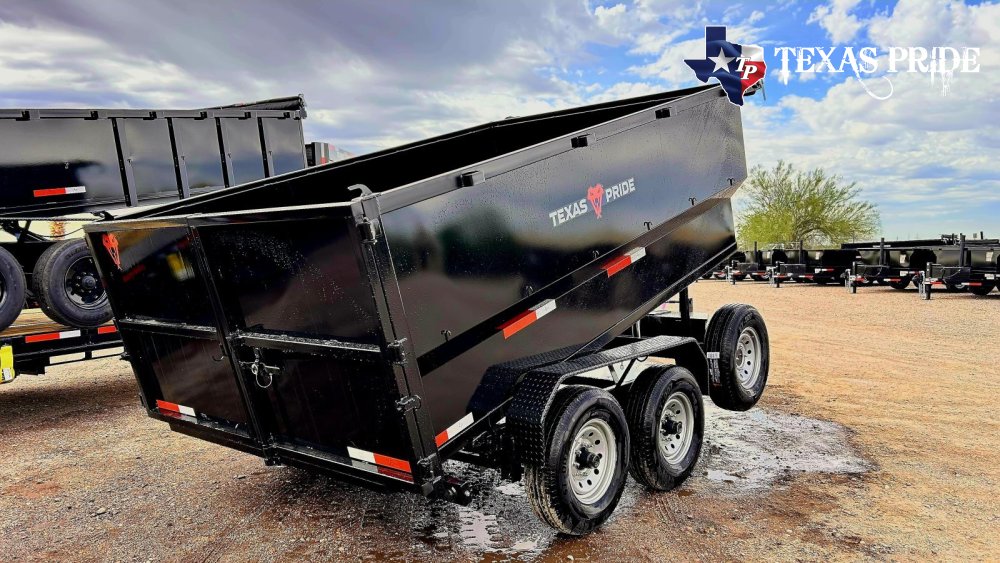 2026 Texas Pride 7X12X4 14k Bumper Pull Dump Trailer