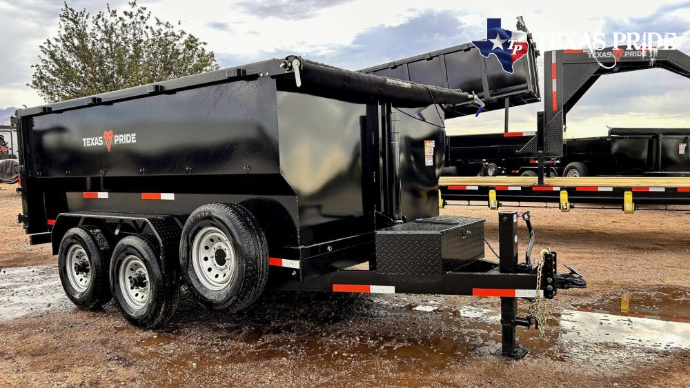 2026 Texas Pride 7X12X4 14k Bumper Pull Dump Trailer