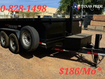 2023 Used 7X12X2 14K Bumper Pull Dump Trailer Texas Pride