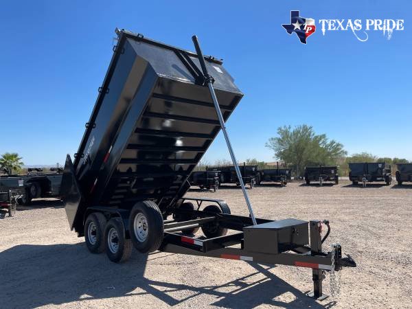 2025 Texas Pride 7x14x4 16k Bumper Pull Dump Trailer