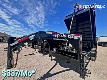 2025 Texas Pride 7x16x3 20k Gooseneck Dump Trailer