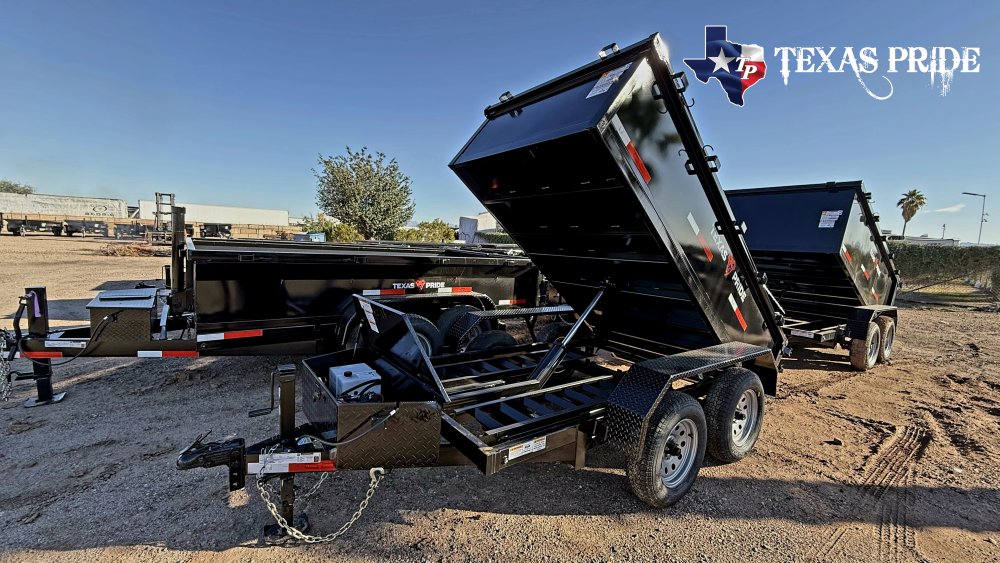 2026 Texas Pride 5x10x2 7k Bumper Pull Dump Trailer