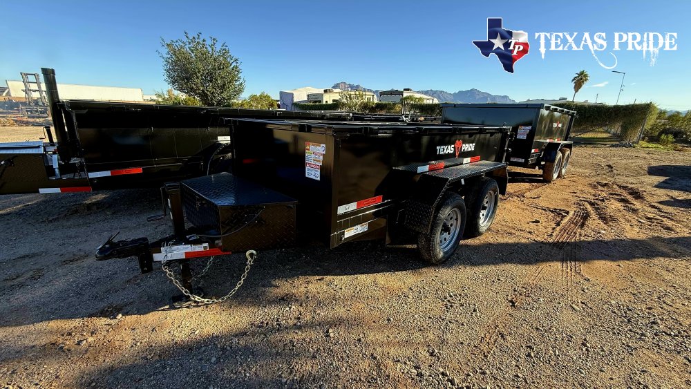 2026 Texas Pride 5x10x2 7k Bumper Pull Dump Trailer