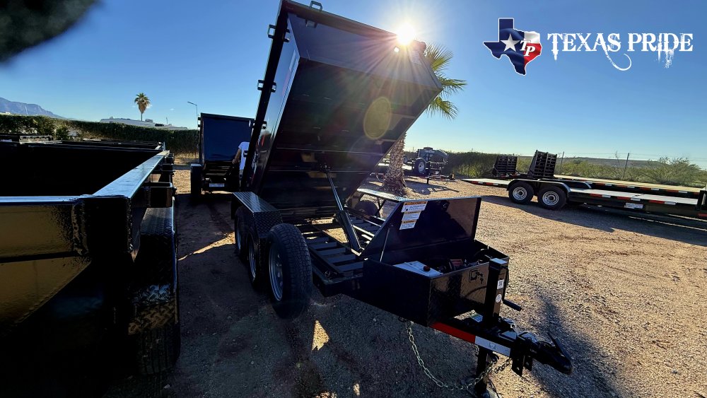 2026 Texas Pride 5x10x2 7k Bumper Pull Dump Trailer