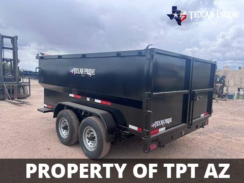 2024 7x12x4 14k GVWR BP TEXAS PRIDE Dump Special