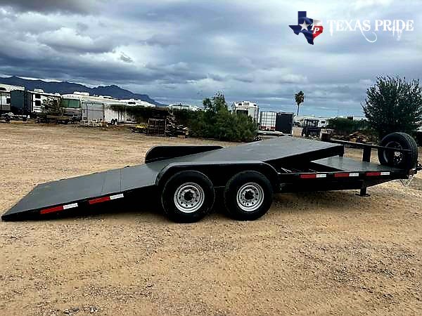 2025 Texas Pride 7x21 14k FlatBed Tilt Equipment/Car Hauler
