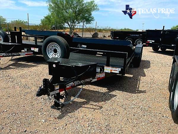 2025 Texas Pride 7x21 14k FlatBed Tilt Equipment/Car Hauler