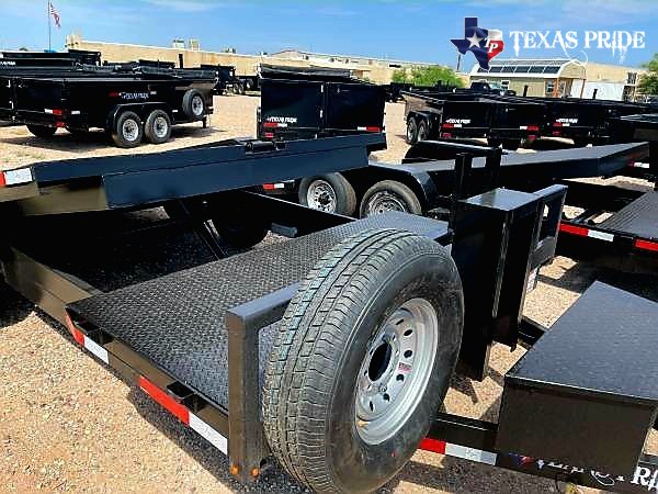 2025 Texas Pride 7x21 14k FlatBed Tilt Equipment/Car Hauler