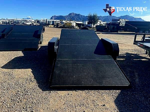 2025 Texas Pride 7x21 14k FlatBed Tilt Equipment/Car Hauler