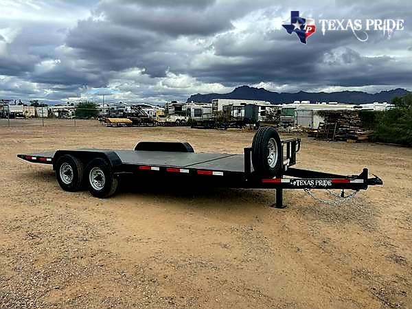 2025 Texas Pride 7x21 14k FlatBed Tilt Equipment/Car Hauler