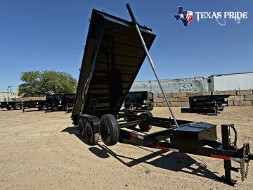 2026 7x16x2 16k Bumper Pull Dump Trailer Texas Pride