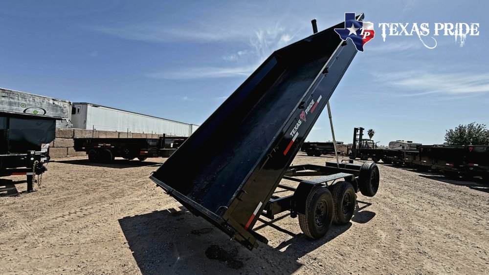 2026 7x16x2 16k Bumper Pull Dump Trailer Texas Pride