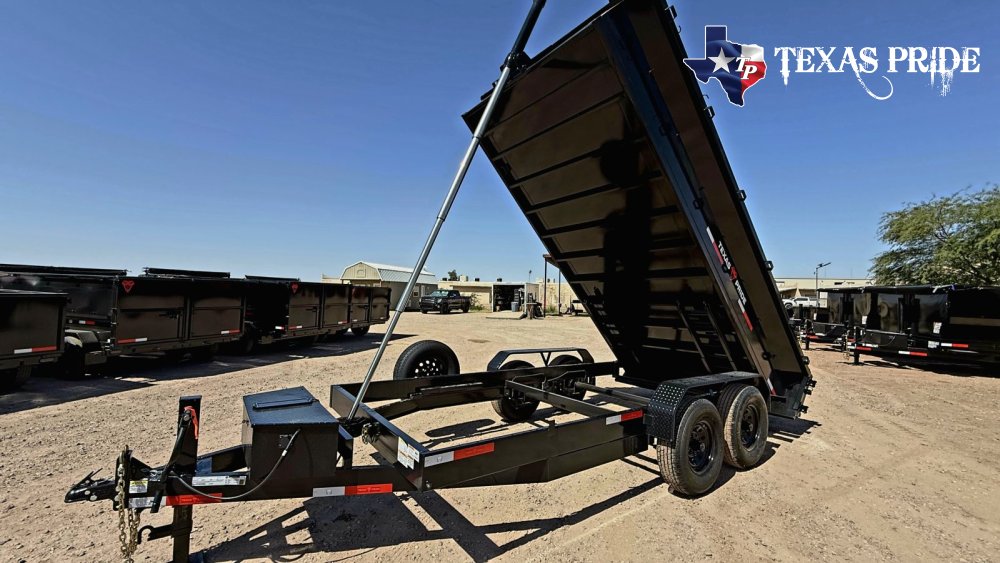 2026 7x16x2 16k Bumper Pull Dump Trailer Texas Pride