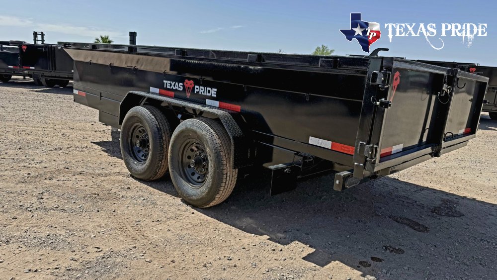 2026 7x16x2 16k Bumper Pull Dump Trailer Texas Pride
