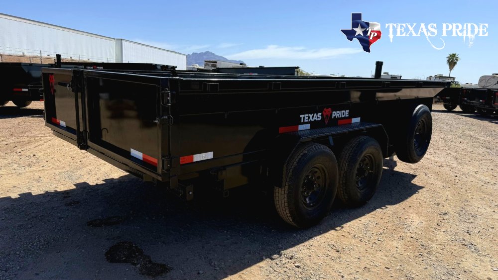 2026 7x16x2 16k Bumper Pull Dump Trailer Texas Pride